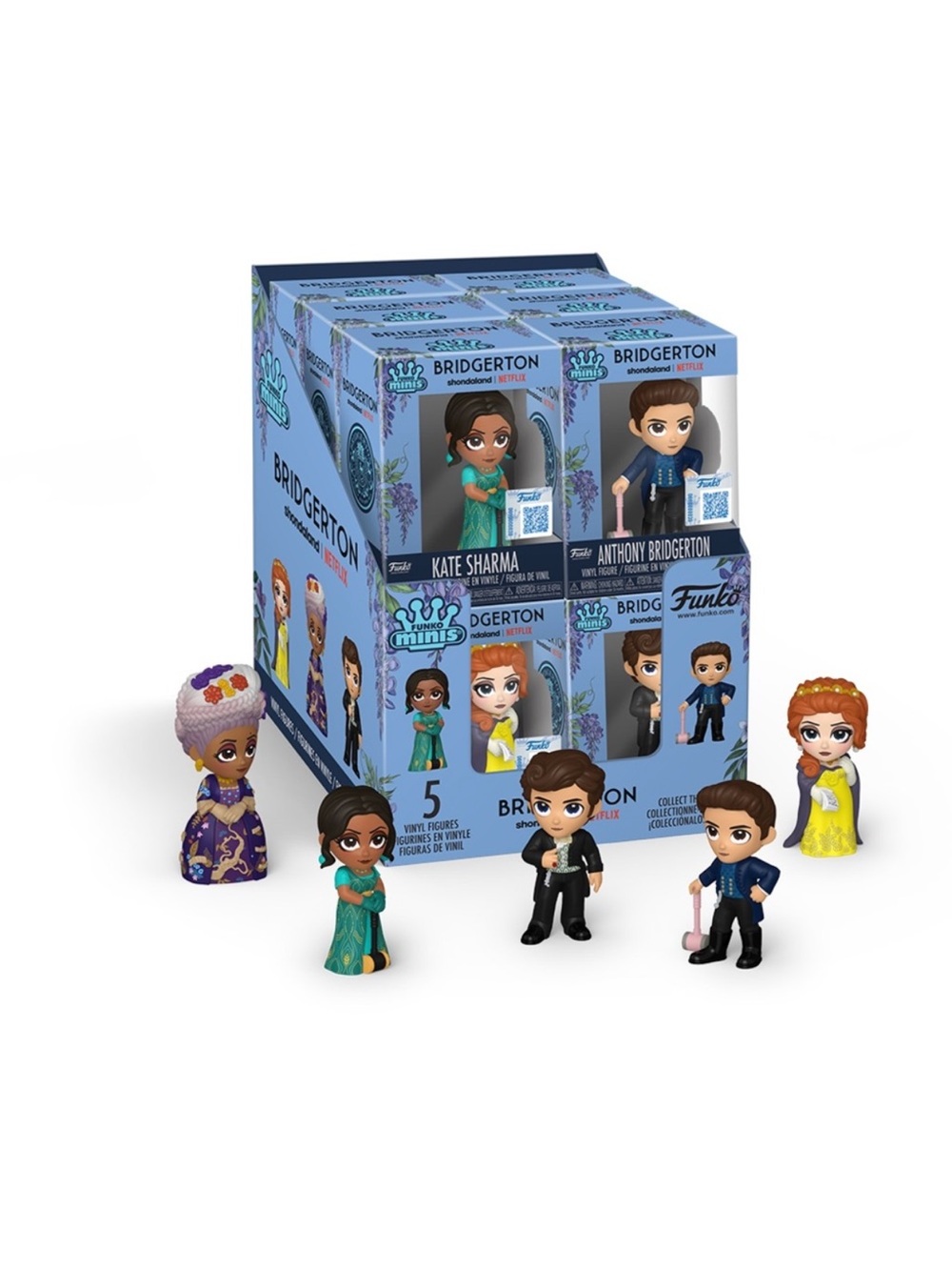 Bridgerton Exclusive Funko Minis Complete Full Set + Display Case Netflix